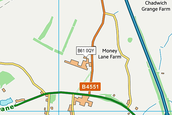 B61 0QY map - OS VectorMap District (Ordnance Survey) B61 0QY map - OS VectorMap District (Ordnance Survey)