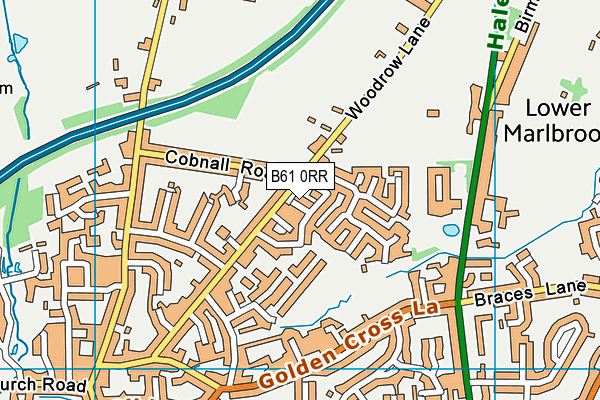 B61 0RR map - OS VectorMap District (Ordnance Survey) B61 0RR map - OS VectorMap District (Ordnance Survey)