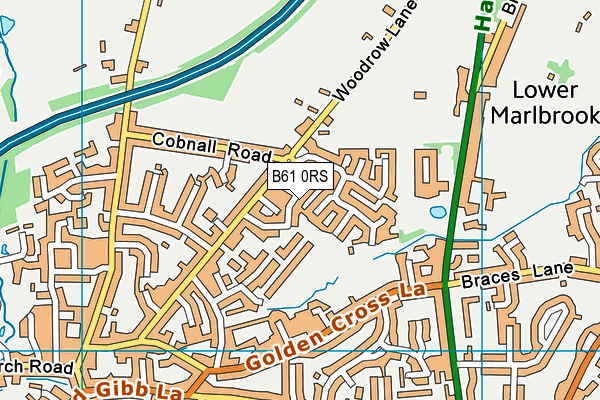 B61 0RS map - OS VectorMap District (Ordnance Survey) B61 0RS map - OS VectorMap District (Ordnance Survey)