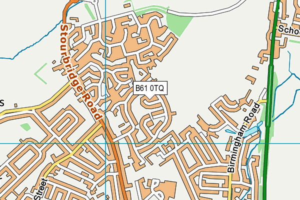 B61 0TQ map - OS VectorMap District (Ordnance Survey) B61 0TQ map - OS VectorMap District (Ordnance Survey)
