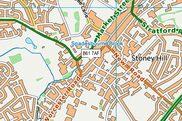 B61 7AF map - OS VectorMap District (Ordnance Survey) B61 7AF map - OS VectorMap District (Ordnance Survey)