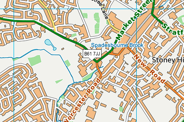 B61 7JJ map - OS VectorMap District (Ordnance Survey) B61 7JJ map - OS VectorMap District (Ordnance Survey)