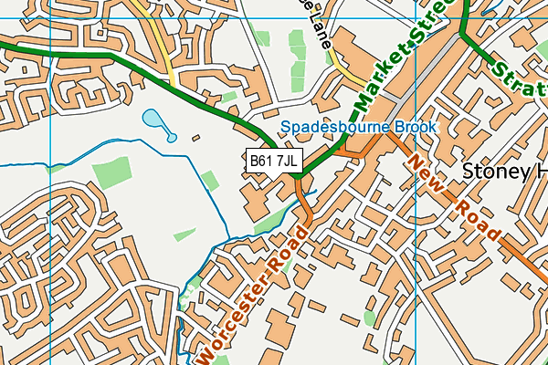 B61 7JL map - OS VectorMap District (Ordnance Survey) B61 7JL map - OS VectorMap District (Ordnance Survey)