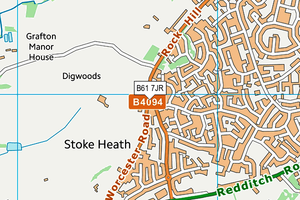 B61 7JR map - OS VectorMap District (Ordnance Survey) B61 7JR map - OS VectorMap District (Ordnance Survey)