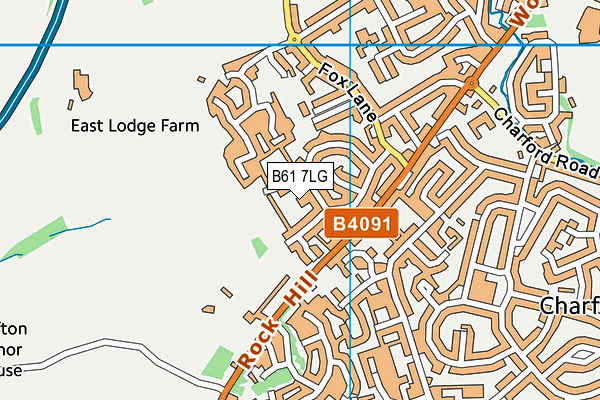 B61 7LG map - OS VectorMap District (Ordnance Survey) B61 7LG map - OS VectorMap District (Ordnance Survey)