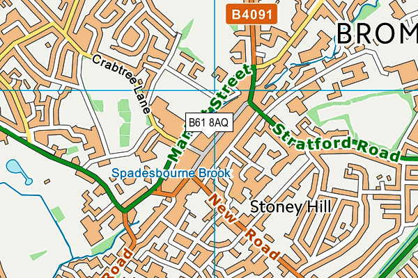 B61 8AQ map - OS VectorMap District (Ordnance Survey) B61 8AQ map - OS VectorMap District (Ordnance Survey)