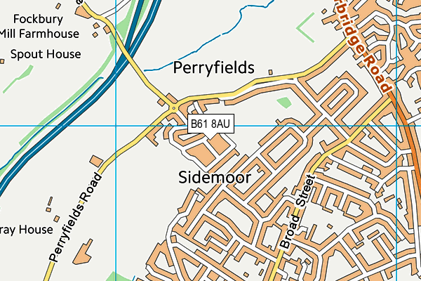 B61 8AU map - OS VectorMap District (Ordnance Survey) B61 8AU map - OS VectorMap District (Ordnance Survey)