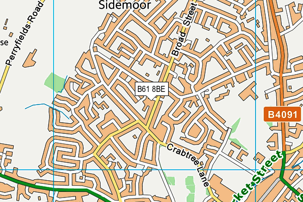 B61 8BE map - OS VectorMap District (Ordnance Survey) B61 8BE map - OS VectorMap District (Ordnance Survey)