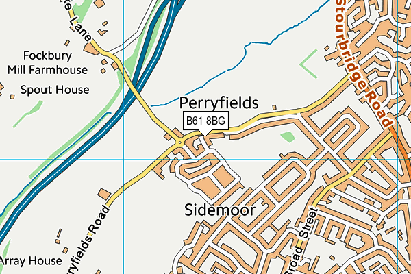 B61 8BG map - OS VectorMap District (Ordnance Survey) B61 8BG map - OS VectorMap District (Ordnance Survey)