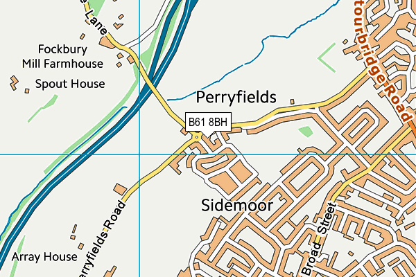 B61 8BH map - OS VectorMap District (Ordnance Survey) B61 8BH map - OS VectorMap District (Ordnance Survey)