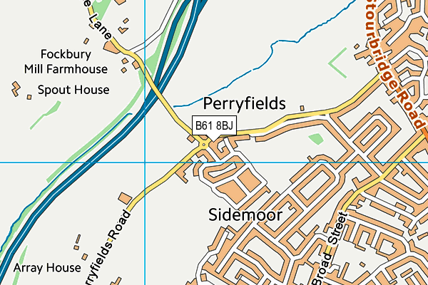 B61 8BJ map - OS VectorMap District (Ordnance Survey) B61 8BJ map - OS VectorMap District (Ordnance Survey)