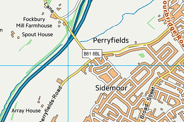 B61 8BL map - OS VectorMap District (Ordnance Survey) B61 8BL map - OS VectorMap District (Ordnance Survey)