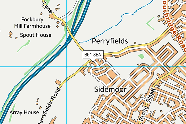 B61 8BN map - OS VectorMap District (Ordnance Survey) B61 8BN map - OS VectorMap District (Ordnance Survey)
