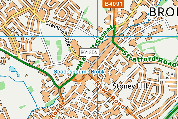 B61 8DN map - OS VectorMap District (Ordnance Survey) B61 8DN map - OS VectorMap District (Ordnance Survey)