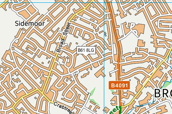 B61 8LG map - OS VectorMap District (Ordnance Survey) B61 8LG map - OS VectorMap District (Ordnance Survey)