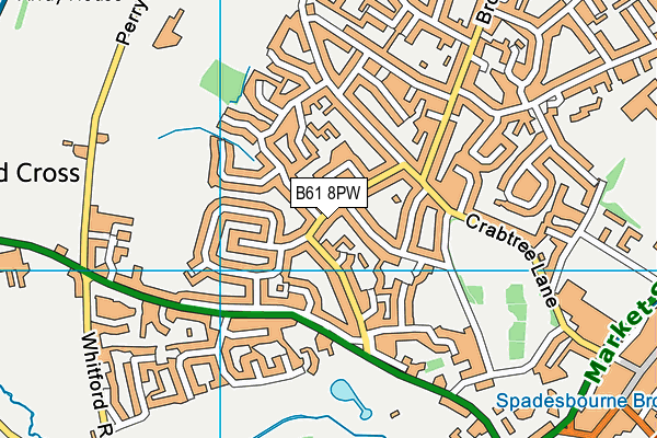 B61 8PW map - OS VectorMap District (Ordnance Survey) B61 8PW map - OS VectorMap District (Ordnance Survey)