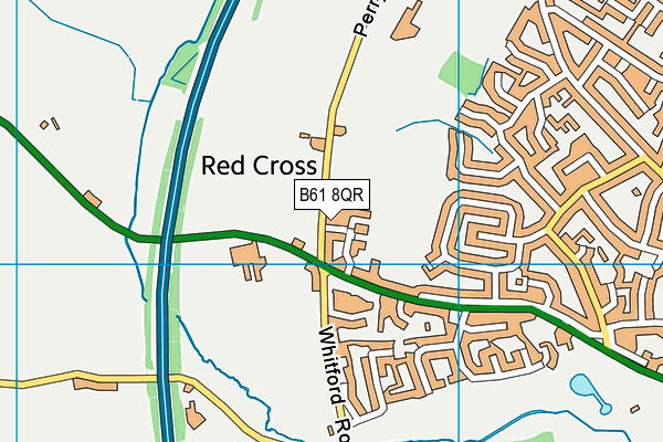 B61 8QR map - OS VectorMap District (Ordnance Survey) B61 8QR map - OS VectorMap District (Ordnance Survey)