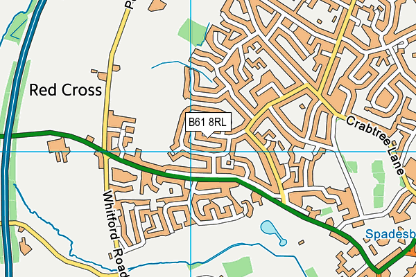 B61 8RL map - OS VectorMap District (Ordnance Survey) B61 8RL map - OS VectorMap District (Ordnance Survey)
