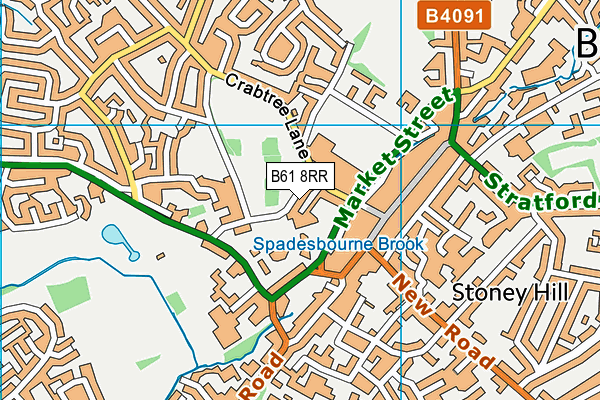 B61 8RR map - OS VectorMap District (Ordnance Survey) B61 8RR map - OS VectorMap District (Ordnance Survey)