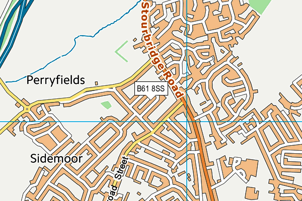 B61 8SS map - OS VectorMap District (Ordnance Survey) B61 8SS map - OS VectorMap District (Ordnance Survey)