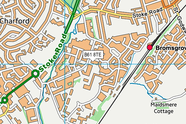 B61 8TE map - OS VectorMap District (Ordnance Survey) B61 8TE map - OS VectorMap District (Ordnance Survey)