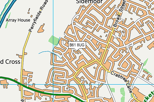 B61 8UG map - OS VectorMap District (Ordnance Survey) B61 8UG map - OS VectorMap District (Ordnance Survey)