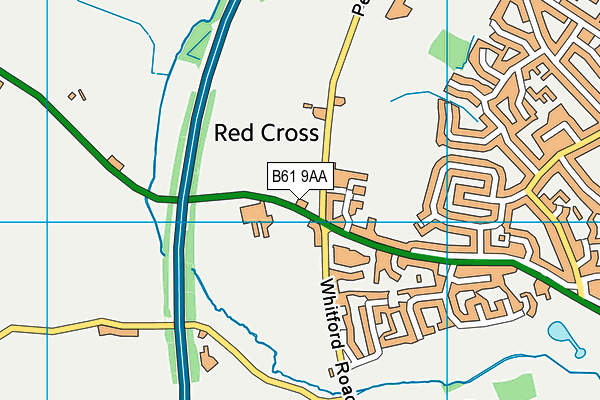 B61 9AA map - OS VectorMap District (Ordnance Survey) B61 9AA map - OS VectorMap District (Ordnance Survey)