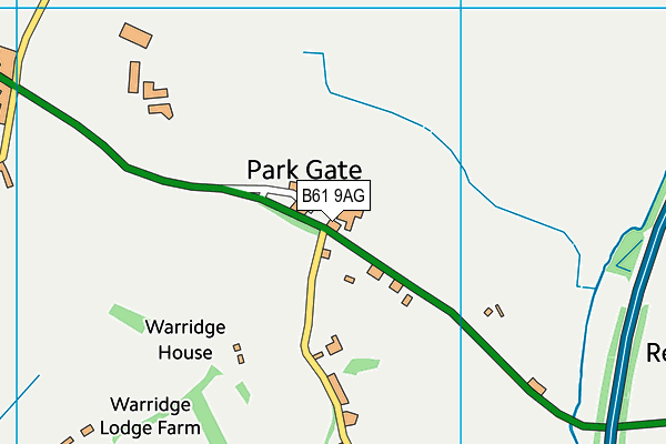 B61 9AG map - OS VectorMap District (Ordnance Survey) B61 9AG map - OS VectorMap District (Ordnance Survey)