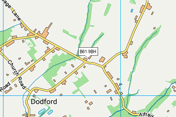 B61 9BH map - OS VectorMap District (Ordnance Survey) B61 9BH map - OS VectorMap District (Ordnance Survey)