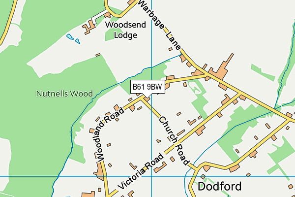 B61 9BW map - OS VectorMap District (Ordnance Survey) B61 9BW map - OS VectorMap District (Ordnance Survey)