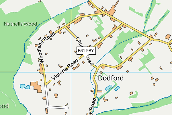 B61 9BY map - OS VectorMap District (Ordnance Survey) B61 9BY map - OS VectorMap District (Ordnance Survey)