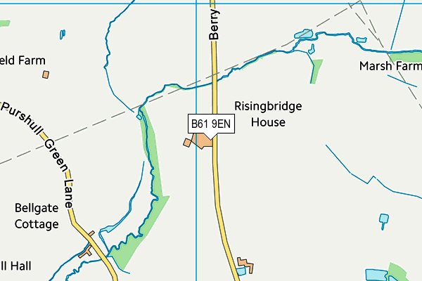 B61 9EN map - OS VectorMap District (Ordnance Survey) B61 9EN map - OS VectorMap District (Ordnance Survey)