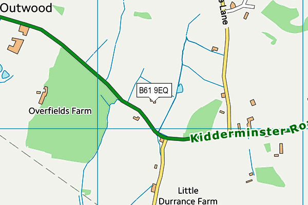 B61 9EQ map - OS VectorMap District (Ordnance Survey) B61 9EQ map - OS VectorMap District (Ordnance Survey)