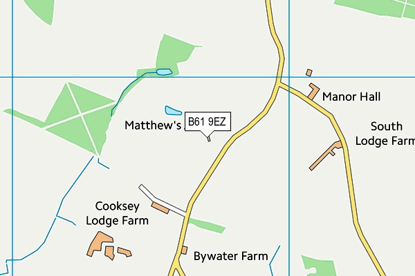 B61 9EZ map - OS VectorMap District (Ordnance Survey) B61 9EZ map - OS VectorMap District (Ordnance Survey)