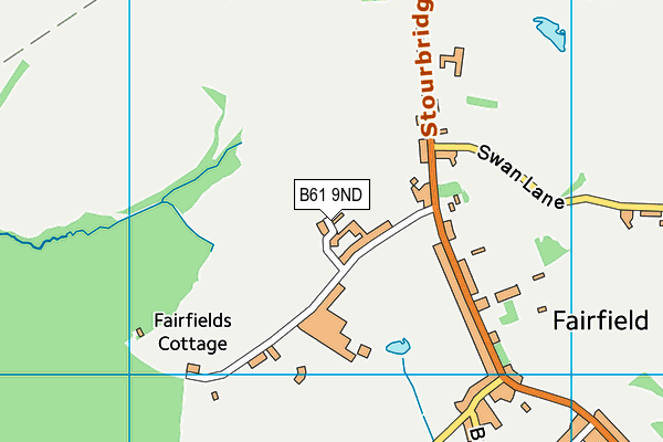 B61 9ND map - OS VectorMap District (Ordnance Survey) B61 9ND map - OS VectorMap District (Ordnance Survey)