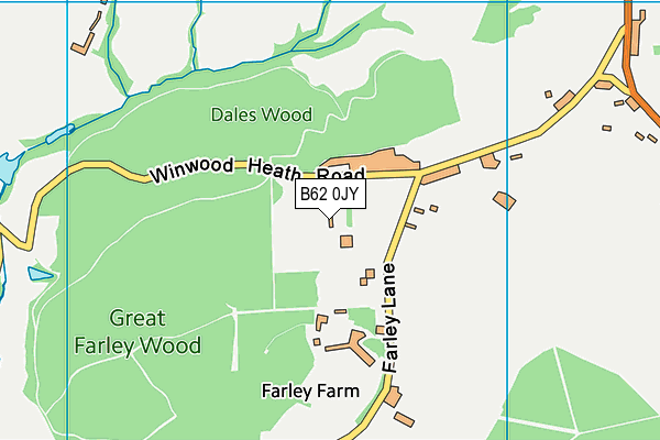 B62 0JY map - OS VectorMap District (Ordnance Survey) B62 0JY map - OS VectorMap District (Ordnance Survey)