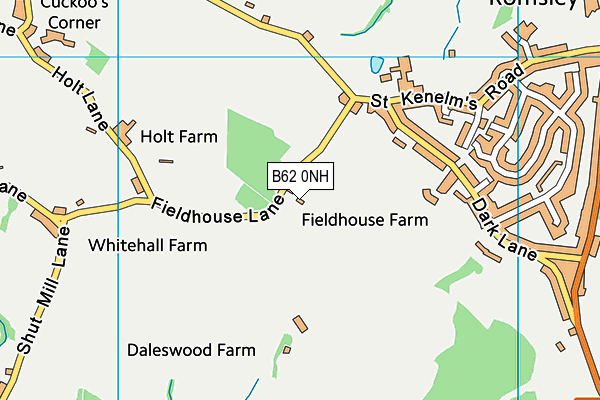 B62 0NH map - OS VectorMap District (Ordnance Survey) B62 0NH map - OS VectorMap District (Ordnance Survey)