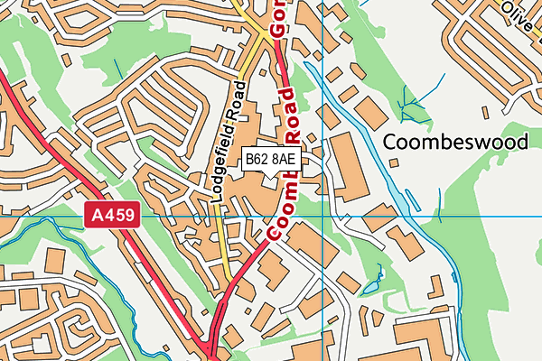 B62 8AE map - OS VectorMap District (Ordnance Survey) B62 8AE map - OS VectorMap District (Ordnance Survey)