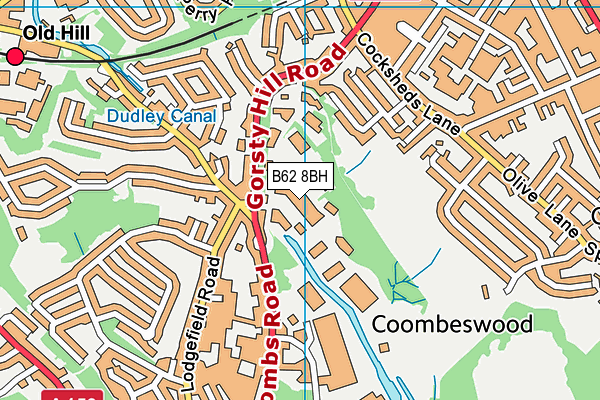 B62 8BH map - OS VectorMap District (Ordnance Survey) B62 8BH map - OS VectorMap District (Ordnance Survey)