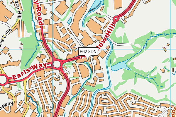 B62 8DN map - OS VectorMap District (Ordnance Survey) B62 8DN map - OS VectorMap District (Ordnance Survey)