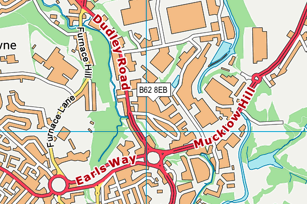 B62 8EB map - OS VectorMap District (Ordnance Survey)