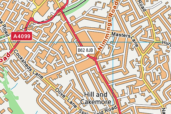 B62 8JB map - OS VectorMap District (Ordnance Survey) B62 8JB map - OS VectorMap District (Ordnance Survey)