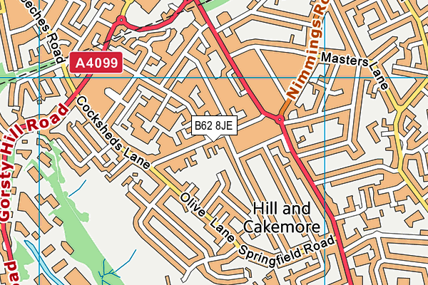 B62 8JE map - OS VectorMap District (Ordnance Survey) B62 8JE map - OS VectorMap District (Ordnance Survey)