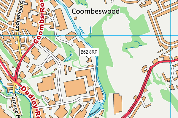 B62 8RP map - OS VectorMap District (Ordnance Survey)