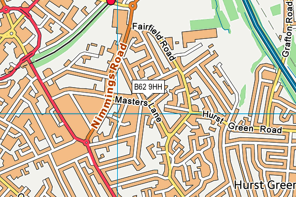 B62 9HH map - OS VectorMap District (Ordnance Survey) B62 9HH map - OS VectorMap District (Ordnance Survey)