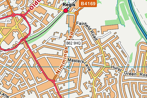 B62 9HQ map - OS VectorMap District (Ordnance Survey) B62 9HQ map - OS VectorMap District (Ordnance Survey)
