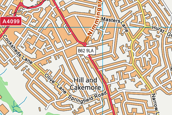 B62 9LA map - OS VectorMap District (Ordnance Survey) B62 9LA map - OS VectorMap District (Ordnance Survey)