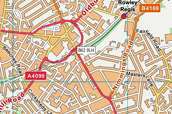 B62 9LH map - OS VectorMap District (Ordnance Survey) B62 9LH map - OS VectorMap District (Ordnance Survey)