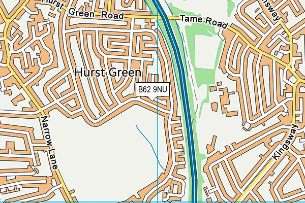 B62 9NU map - OS VectorMap District (Ordnance Survey) B62 9NU map - OS VectorMap District (Ordnance Survey)