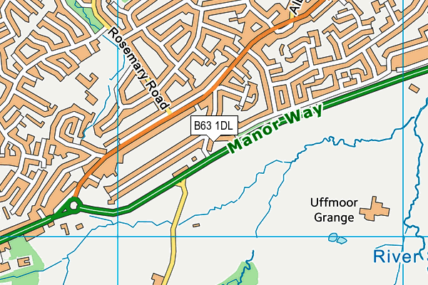 B63 1DL map - OS VectorMap District (Ordnance Survey) B63 1DL map - OS VectorMap District (Ordnance Survey)